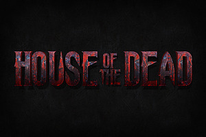 Horror Movie 3D Text For Photoshop