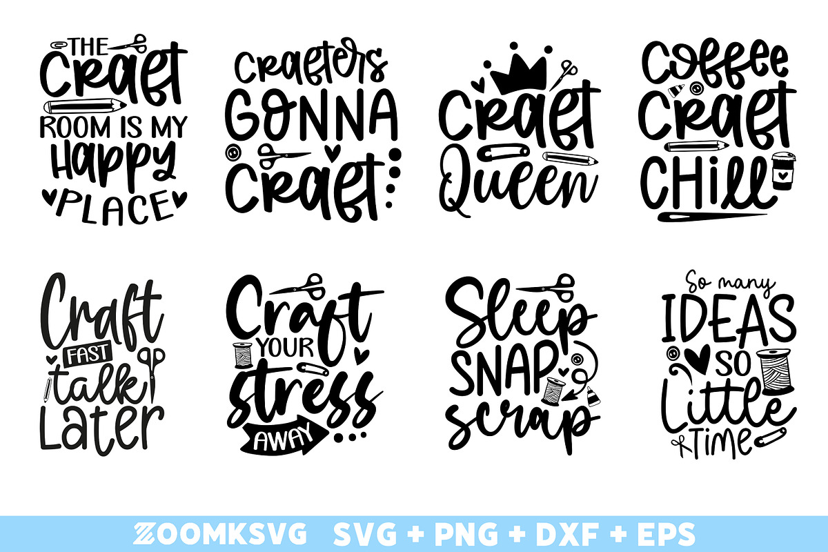 Crafting SVG Bundle 40 Designs, an Illustration by ZoomkSVG (Photo 5 of 7)