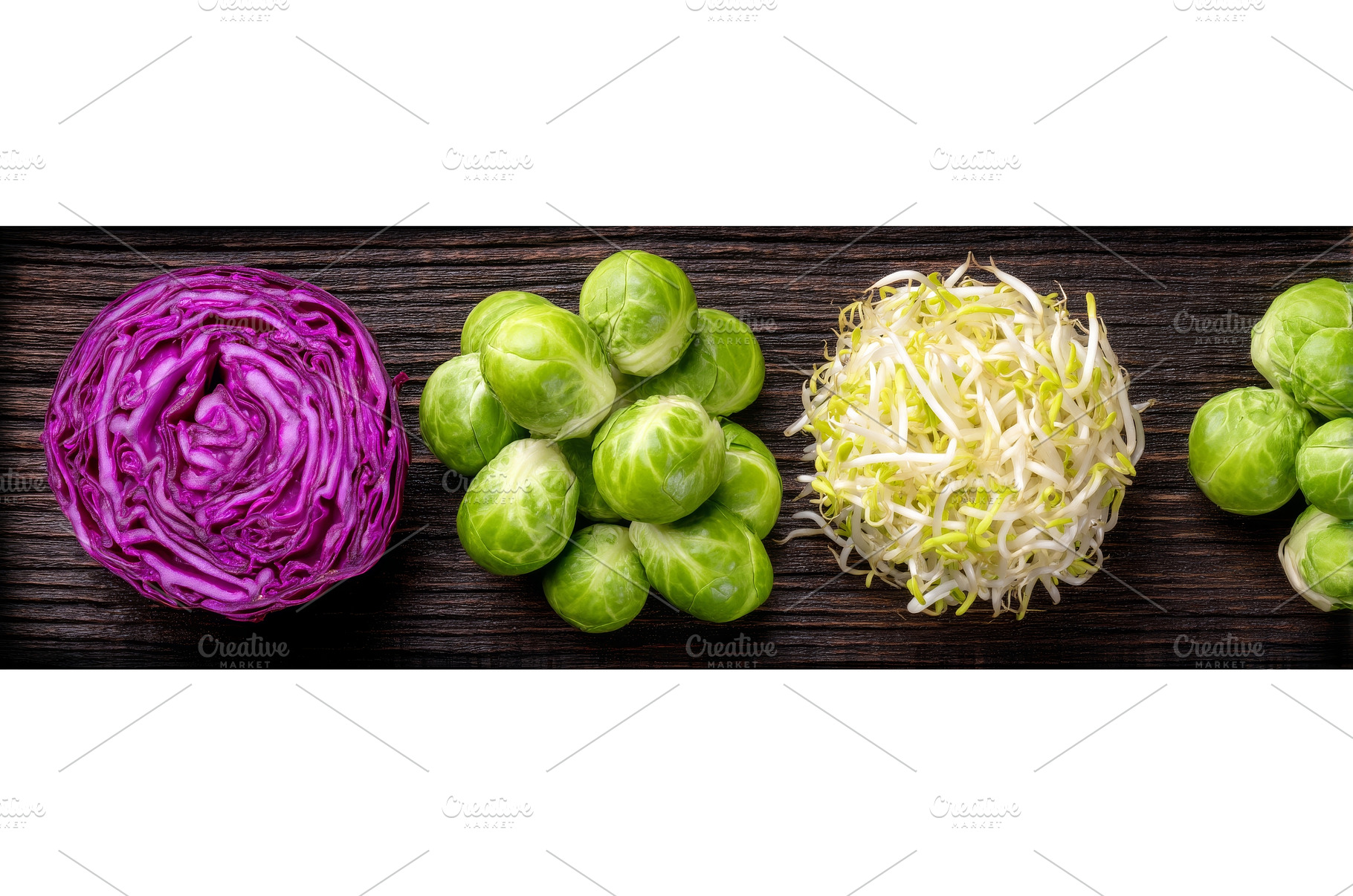 A flat lay top view on a gray, a Food & Drink Photo by ZinetroN
