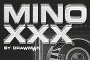 Minoxxx | Textured SVG font, a Sans Serif Font by Drawwwn (Thumbnail 1 of 10)