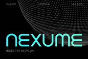 Nexume | Modern Display, a Sans Serif Font by Lemonthe (Thumbnail 1 of 6)