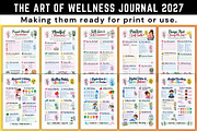 The Art of Wellness Journal 2027, a Stationery Template by Designmela01 (Thumbnail 2 of 12)