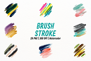 Vibrant Brush Strokes Clipart, an Object Illustration by New-School-Wave (Thumbnail 1 of 5)