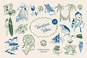 Vacation Illustrations, an Object Graphic by DesignThatMatters (Thumbnail 1 of 12)
