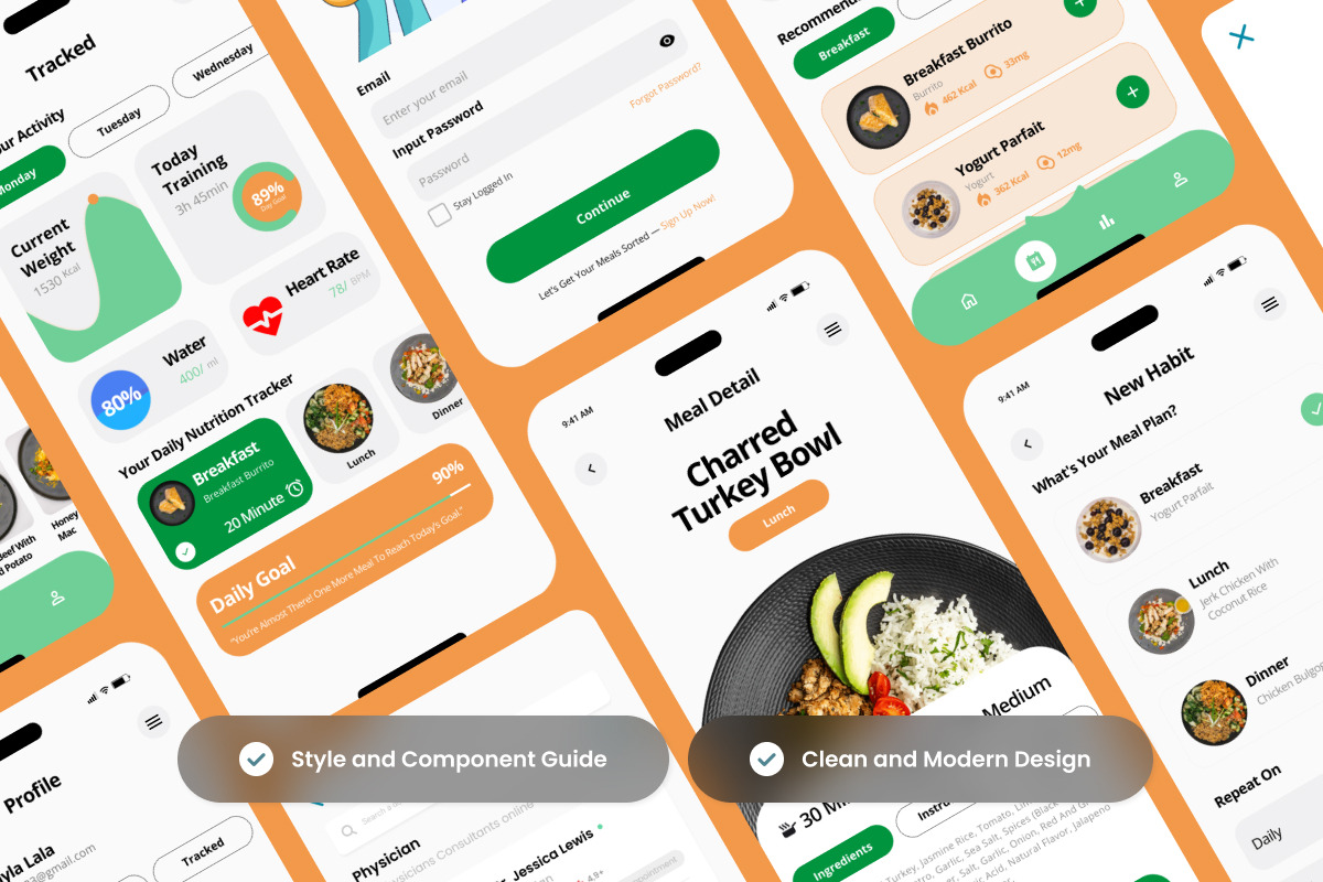 Slimdy - Habit & Meal Plan Mobile, an App Template by productype1 (Photo 3 of 5)