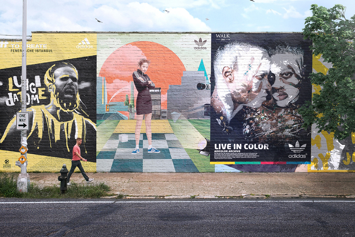 Mural Street Mockup - PSD, a Product Mockup by Asylab (Photo 1 of 6)