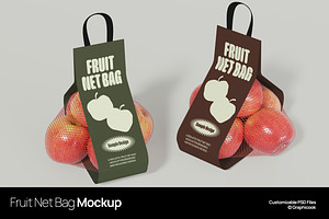 Fruit Net Bag Mockup, a Packaging Mockup by graphicook
