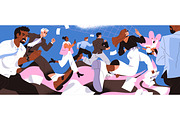 Business race, competition concept, a Work Illustration by PaperTrident (Thumbnail 1 of 3)
