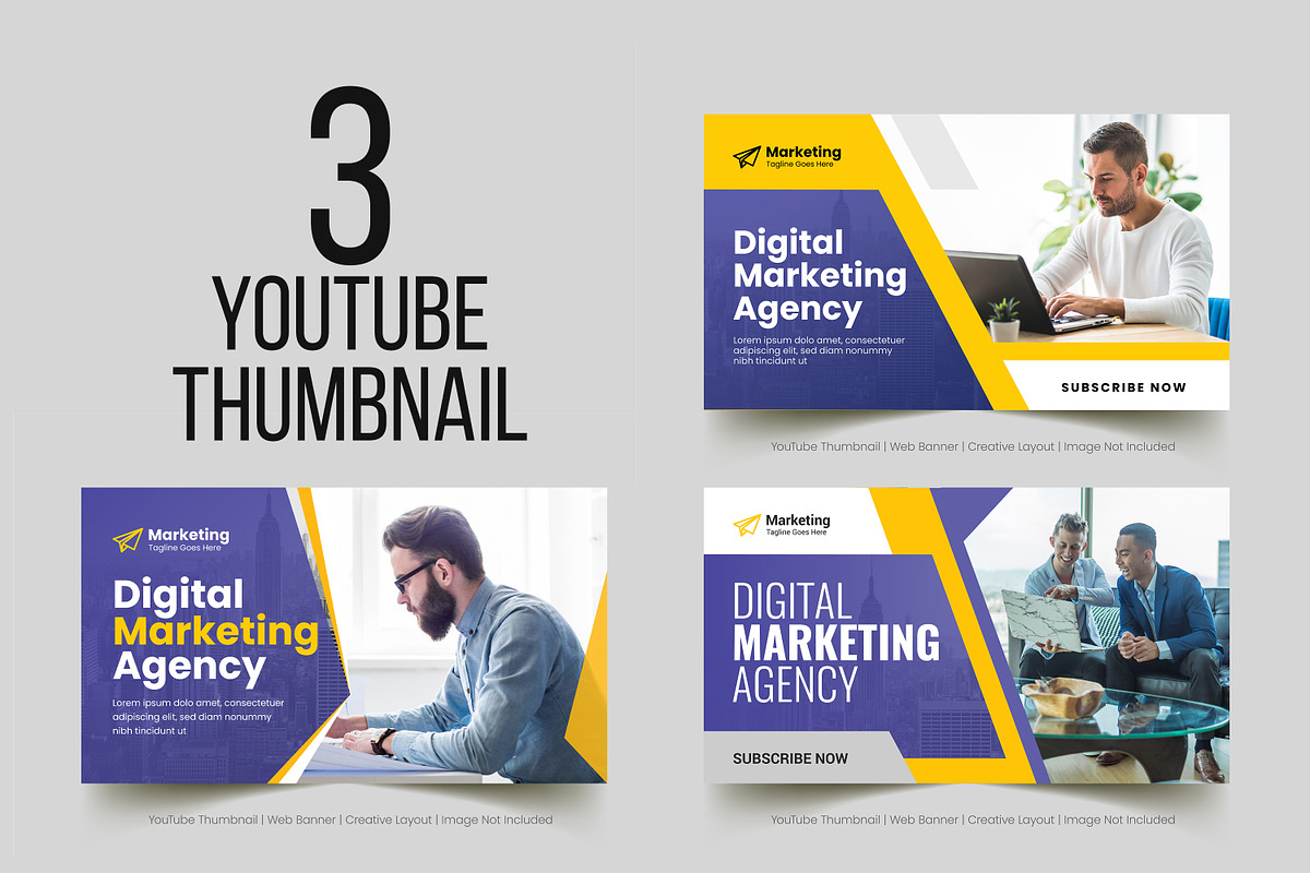 YouTube Thumbnail Template, a Social Media Template by DesignOriel (Photo 4 of 4)