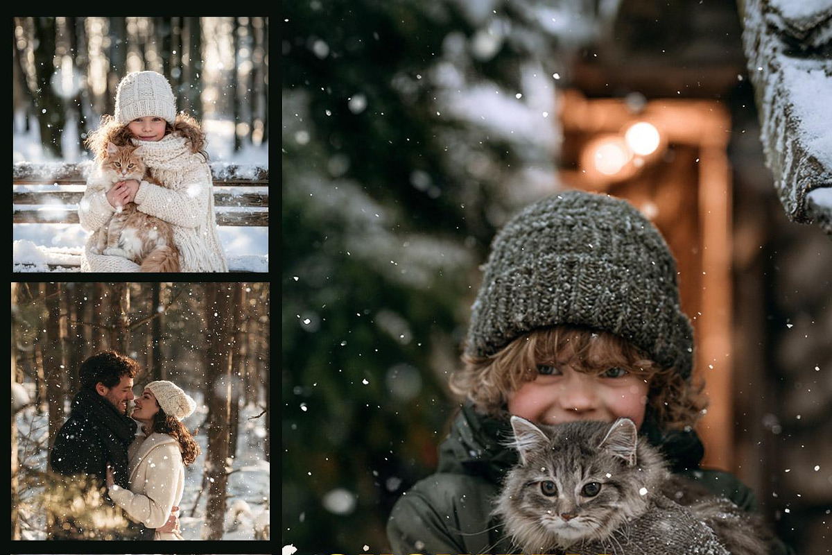 20 Realistic Snow Overlays PNG Set, a Layer Style Add-On by Walllow Creatives (Photo 1 of 7)