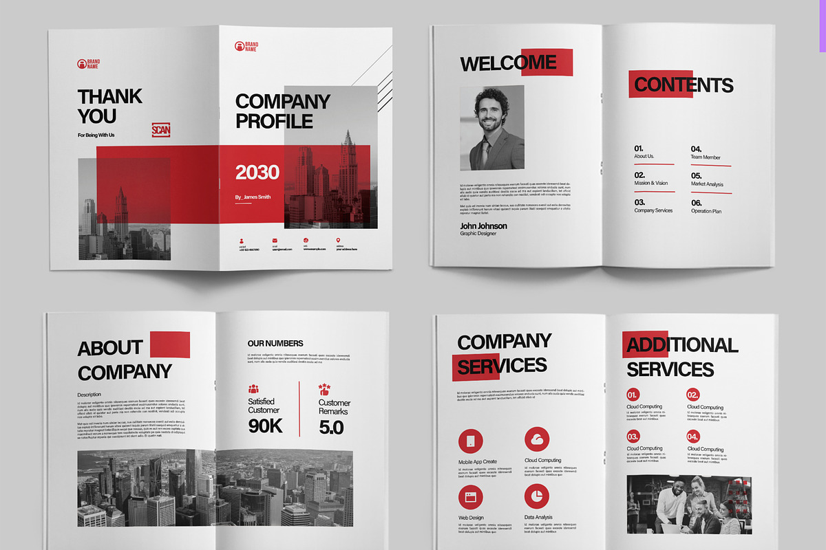 Company Profile Layout, a Brochure Template by ContestDesign (Photo 2 of 3)