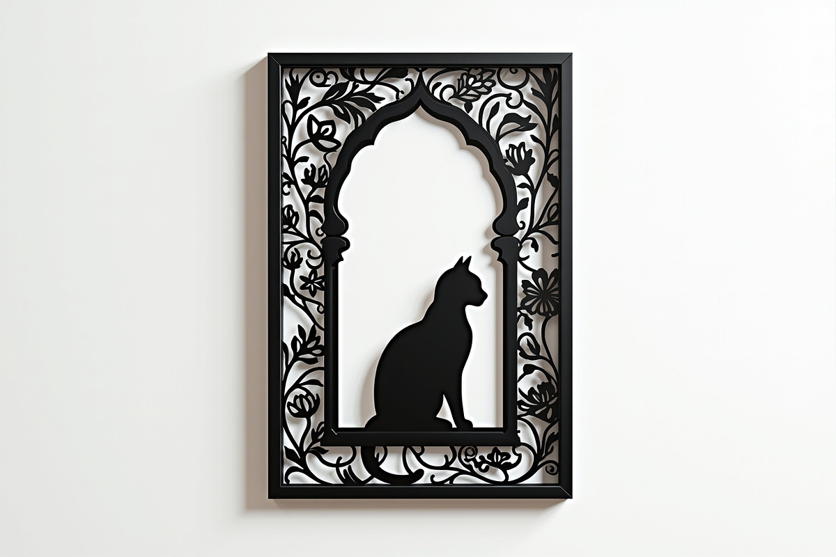Ornamental Floral Laser Cut Lotus, an Object Graphic by Designs_River (Photo 10 of 11)