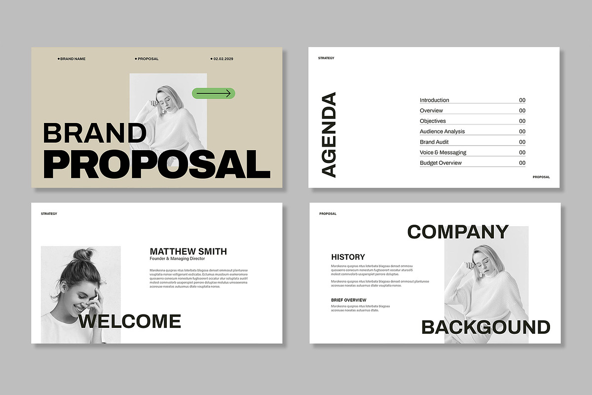 Brand Proposals Presentation, a Presentation Template by Mighty-Slide (Photo 2 of 6)