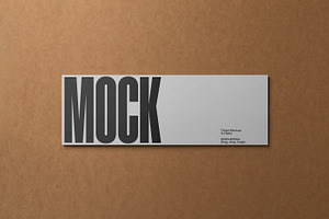 Ticket / Invitation Card Mockup