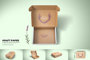 Kraft Paper Mailing Box Mockup, a Packaging Mockup by Sheikhadesign (Thumbnail 1 of 10)