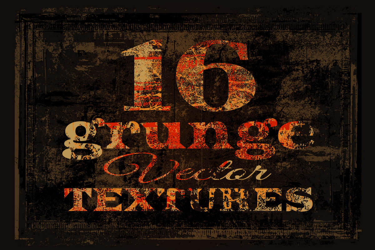Vector Grunge Textures preview 2