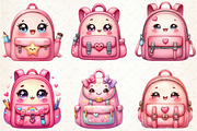 School Cute Bag Sublimation Clipart, an Illustration by Libby Wishes (Thumbnail 2 of 6)