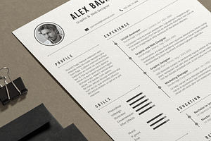 Alex Resume, a Resume Template by Estartshop