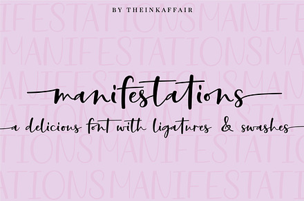Manifestations Script Font