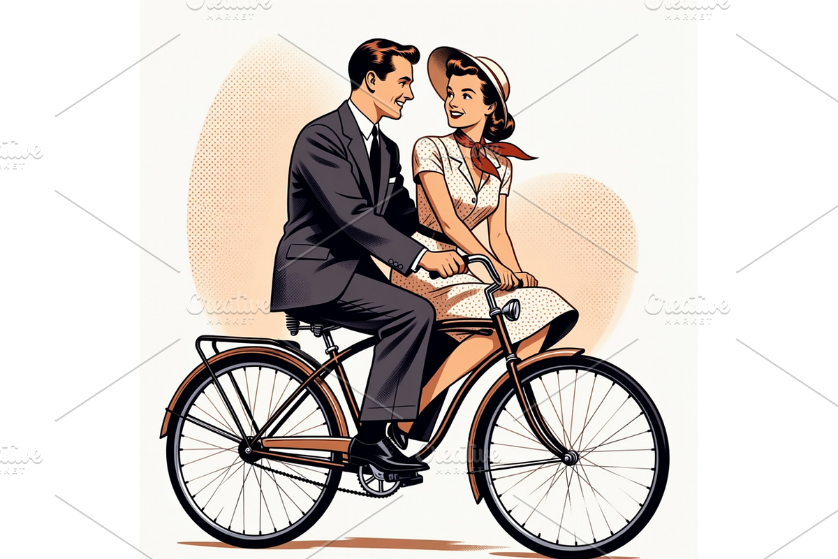 Vintage Valentine's Day Clipart, a Seasonal Illustration by Creative design (Photo 2 of 7)