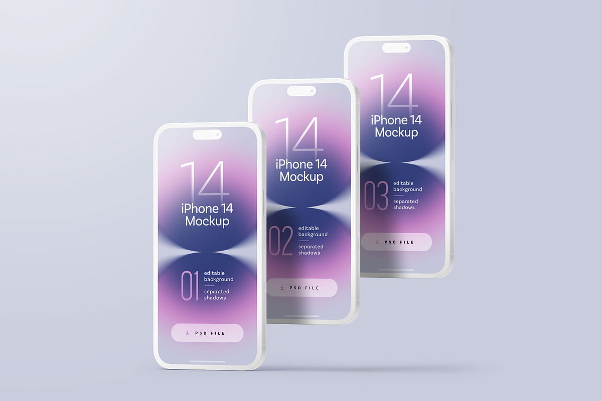 iPhone 14 Pro Clay Mockup Set, an iPhone Mockup by Deeplab (Photo 11 of 18)