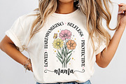 Mama Floral T-shirt Design, Loved, an Illustration by Libby Wishes (Thumbnail 5 of 5)