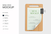 Clipboard Menu Card Mockup Bundle, an Advertising Mockup by graphypix (Thumbnail 6 of 11)