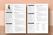 Modern Resume CV Template with photo, a Resume Template by MAM Design (Thumbnail 3 of 10)