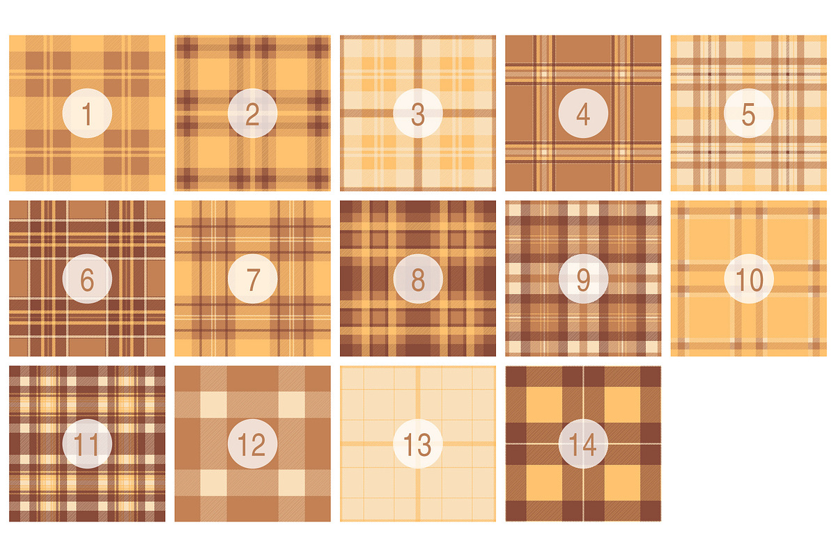 #266 Warm Beige Plaids, a Pattern Graphic by Plaid4You (Photo 2 of 5)