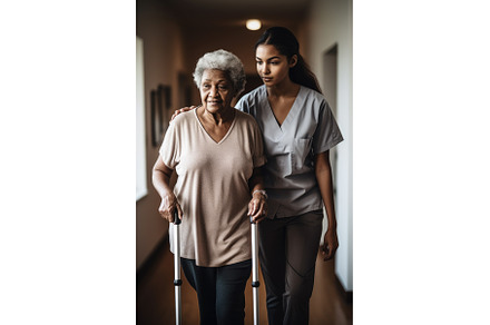 shot of a support worker helping an, a Sports & Recreation Photo by Sergey Kotenev