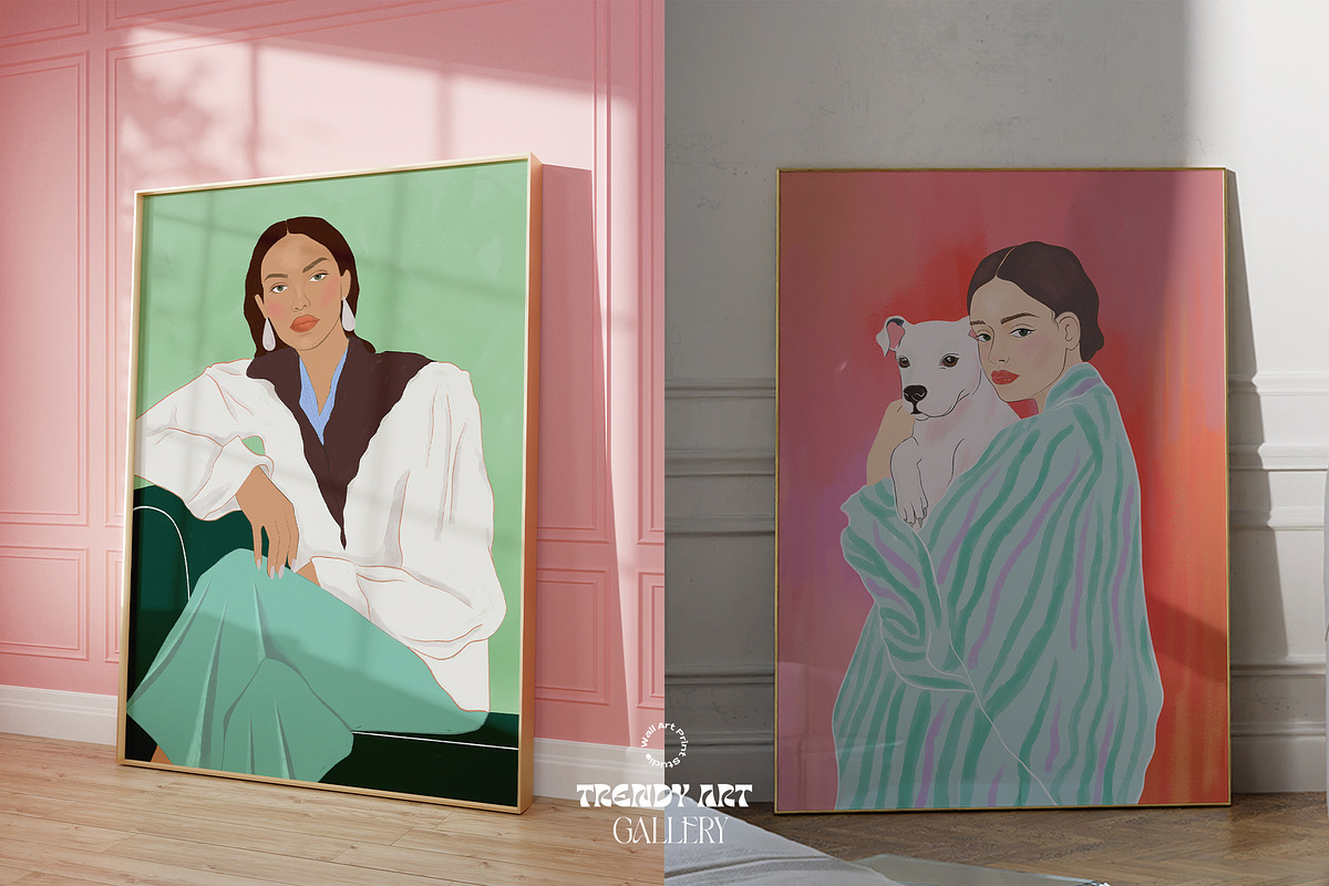 Trendy Art Gallery 3, a Graphic by Wall Art Print Studio (Photo 8 of 13)