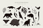 Southern Silhouettes Collection, an Animal Illustration by rouxsupplyco (Thumbnail 4 of 17)