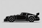 Sports Car Silhouette, an Illustration by balal (Thumbnail 8 of 9)