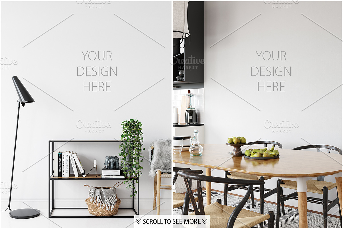 Frames & Walls Scandinavian Bundle-4, a Household Mockup by Yuri-U (Photo 6 of 38)