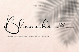 Blanche - Signature Font