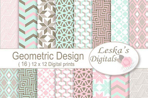 Geometric Digital Paper Patterns