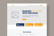UI UX Wireframe Website Landing Page, a Wireframe Template by MightyDesign (Thumbnail 2 of 9)