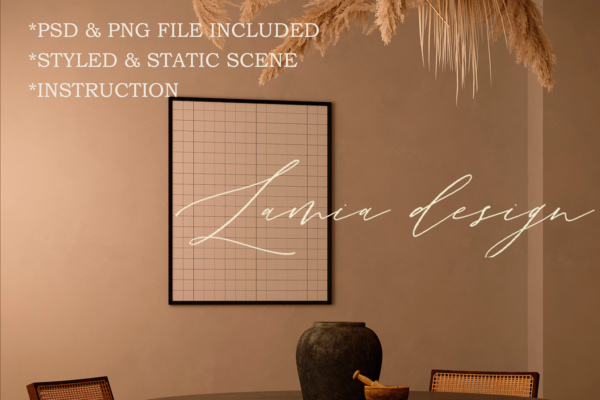 Minimalist Boho Mock Up 4x5, a Household Mockup by LAMIA DESIGN (Photo 3 of 6)