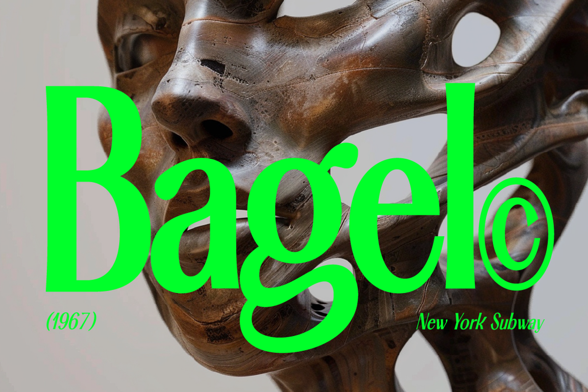Bagel Typography, a Serif Font by Types&Toast (Photo 1 of 16)