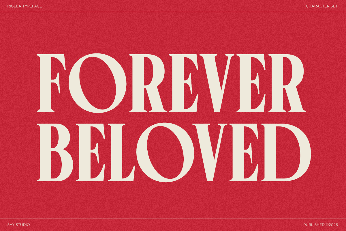 Rigela - Condensed Luxury Serif Font, a Serif Font by Say Studio (Photo 2 of 10)