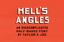 Hell's Angles Handdrawn Display Font