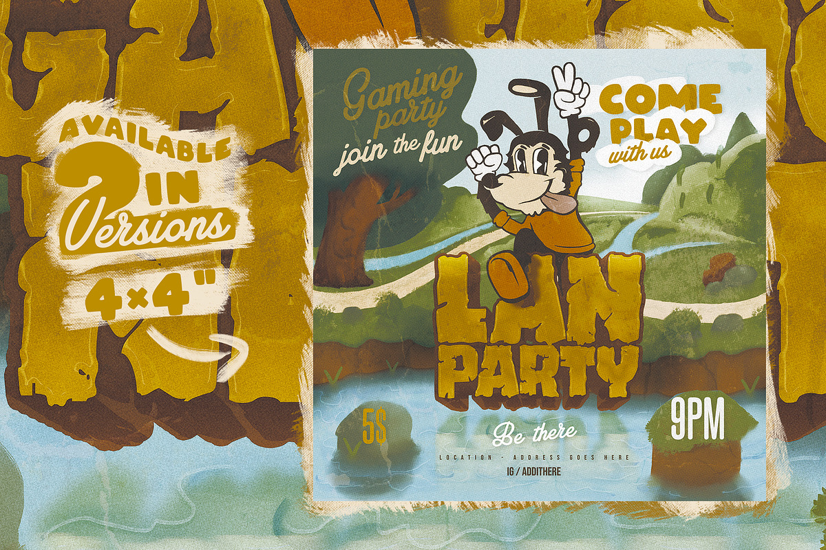 Gaming Night Flyer-Poster Invite, a Flyer Template by FlatlineRo (Photo 2 of 2)