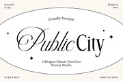 Public City Elegant Classic Font Duo, a Font by Pixesia Studio (Thumbnail 1 of 13)