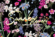 Summer flowers repeat pattern design, a Pattern Graphic by VOVU Studio (Thumbnail 1 of 10)