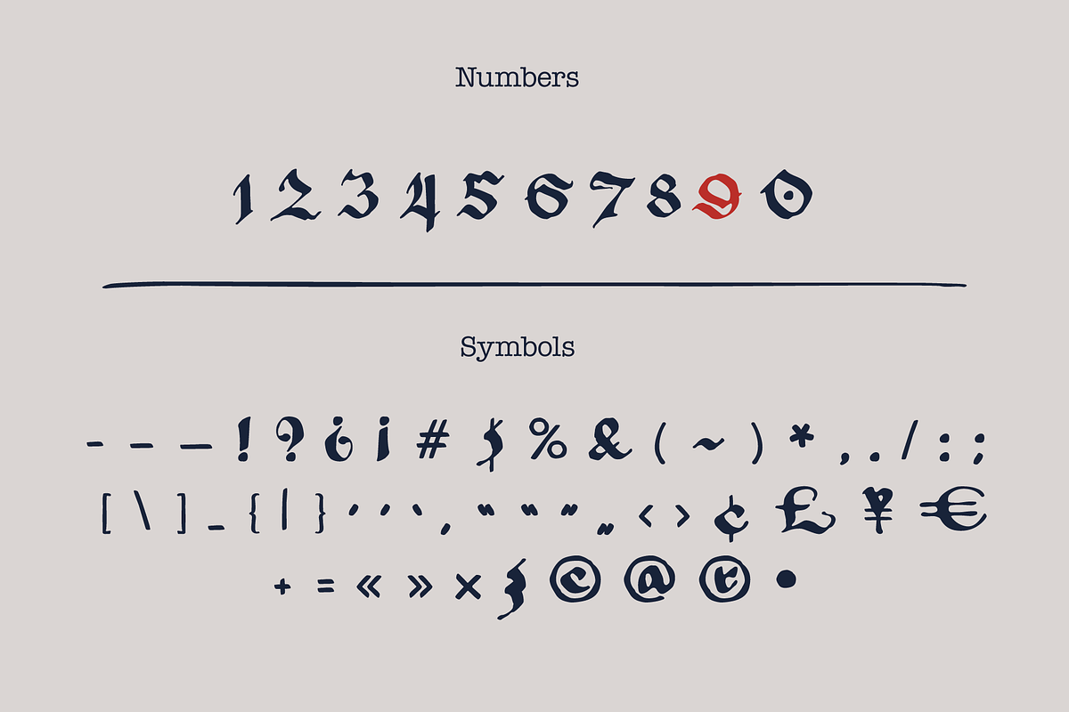 Riga Blackletter, a Blackletter Font by kaer_shop (Photo 9 of 13)