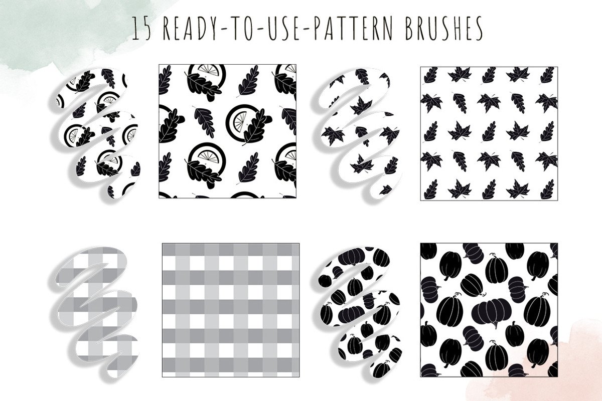 Thanksgiving Procreate Brushes, a Brush Add-On by Mari_Caliart (Photo 5 of 13)