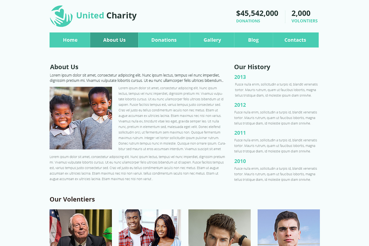 Charity PSD Website Template, a Websites & App Template by WebbyTemplates (Photo 3 of 8)