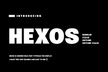 Hexos - Bold and Strong Font