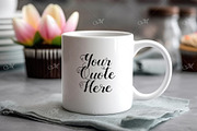 6 Mugs on a Table - Mockups, Smart, a Cups & Container Mockup by Maddy's Art & Mockups (Thumbnail 2 of 7)