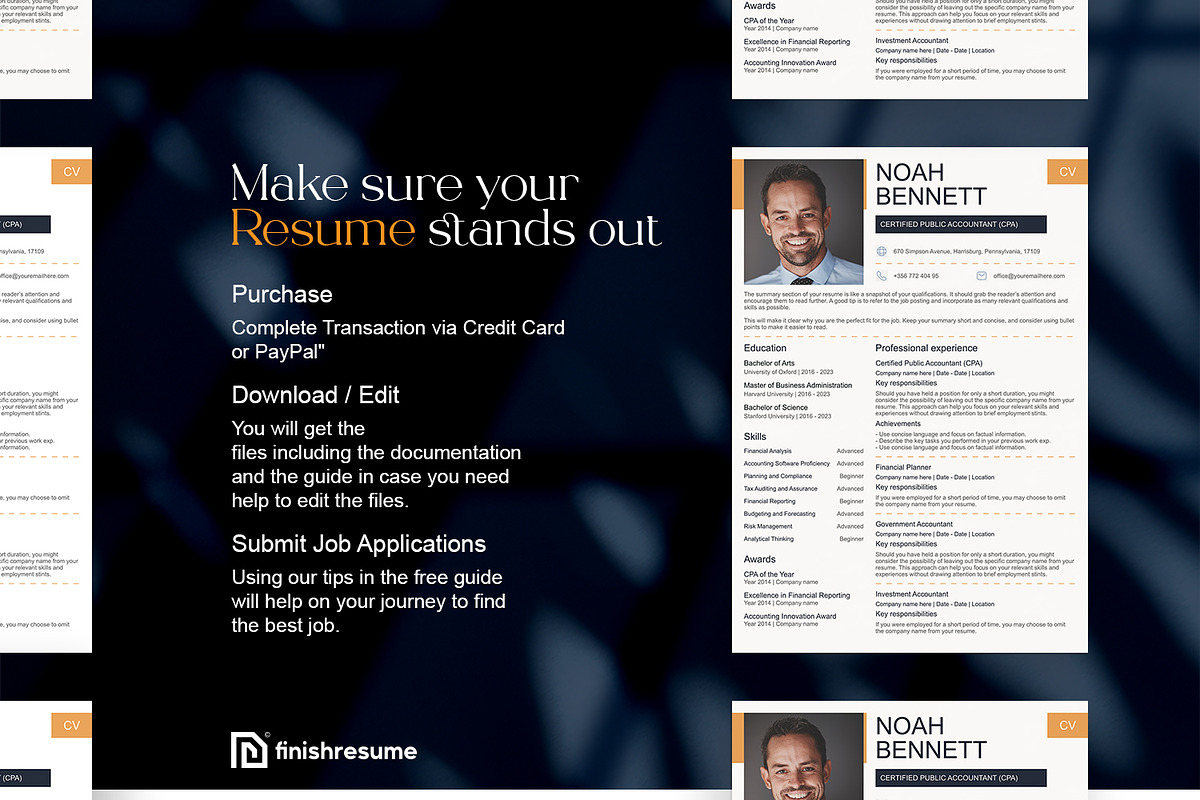 Certified public accountant resume, a Resume Template by FinishResume (Photo 11 of 11)